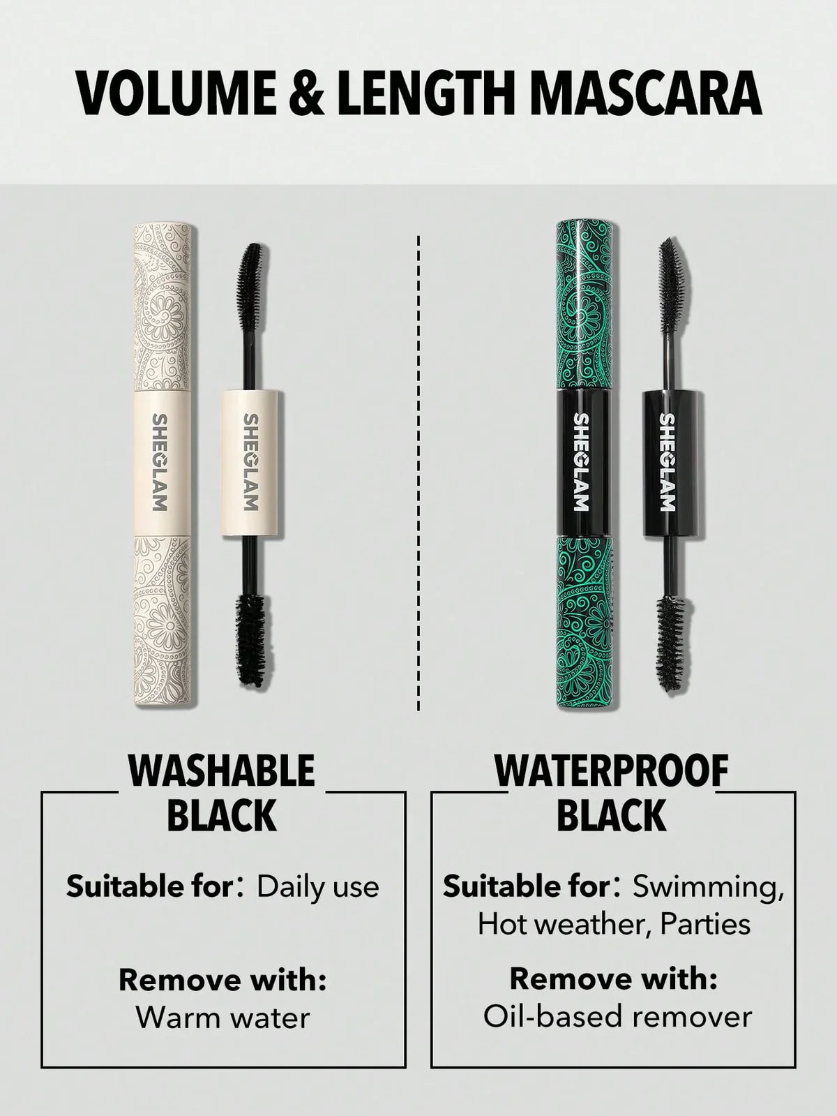 [Sheglam] All-In-One Volume & Length Washable Mascara