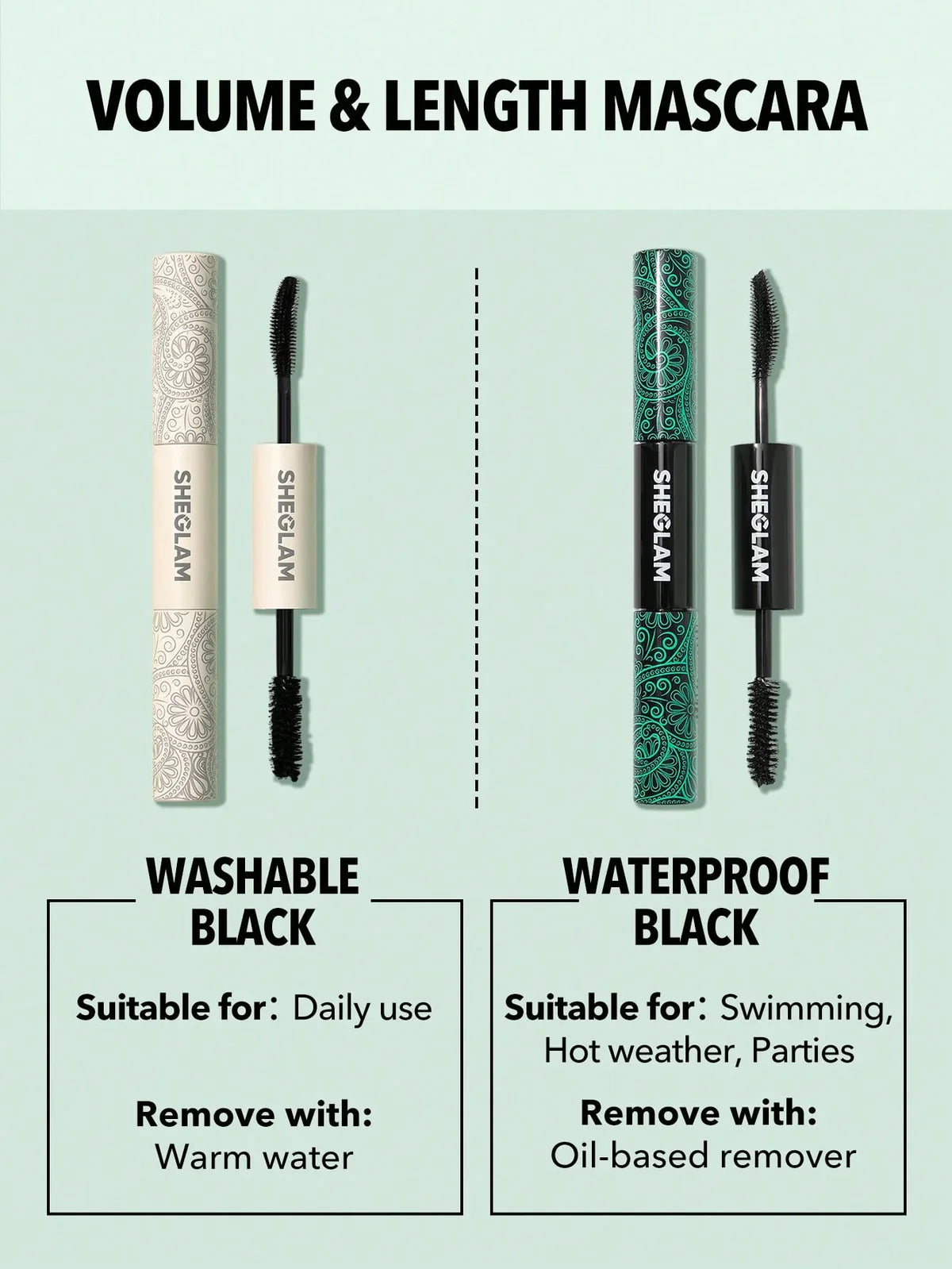 [Sheglam] All-In-One Volume & Length Waterproof Mascara