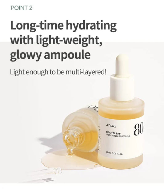 [Anua] Heartleaf 80% Moisture Soothing Ampoule 30ml