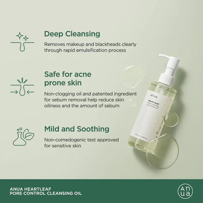 [Anua] Heartleaf Pore Control Cleansing Oil 200ml